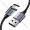 Кабель «Ugreen» USB-A 2.0 to USB-C Nickel Plating Aluminum Braid, US288, Black, 60128, 2 м