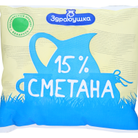 

Сметана (пл) 15% Борисов 400 г