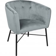 Кресло «AksHome» Almond, серый/черный