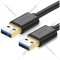 Кабель «Ugreen» USB-A 3.0 Male to Male, US128, Black, 10370, 1 м