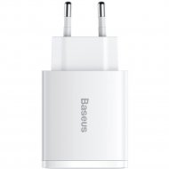 Сетевое зарядное устройство «Baseus» Compact Quick Charger 2U+C 30W, CCXJ-E02, белый