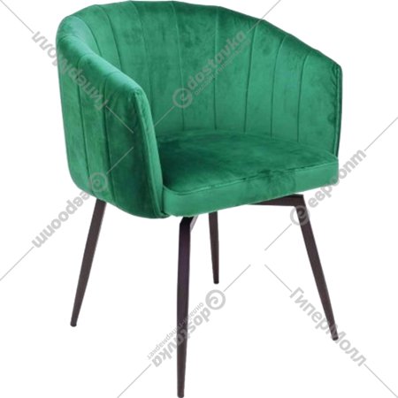 Кресло «AksHome» Melon, зеленый велюр/черный
