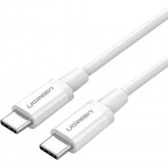 Кабель «Ugreen» USB-C 2.0 Male To USB-C 2.0 Male 3A Data, US264, 60518, White, 1 м