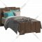 Кровать «Мебель-КМК» 900 Атланта, КМК 0741.17, шимо светлый/шимо темный
