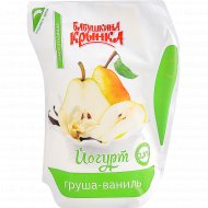 Йогурт питьевой «Бабушкина крынка» с наполнителем груша-ваниль, 2.8%, 200 г