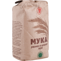 

Мука ржаная "МУКАМОЛ"(цельнозернов.) 1кг