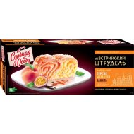 Пирог Черемушки австрийский штрудель, персик-маракуйя и ваниль, 400 г