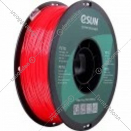 Пластик для 3D печати «eSUN» PETG, 1.75 мм, PETG175SR1, solid red,1 кг