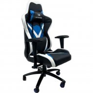 Кресло геймерское «AksHome» Eragon, Eco, черный/белый/синий