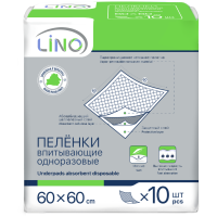 

Пеленки впит."LINO"(60х60см,10шт)