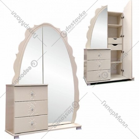 Шкаф «Мебель-КМК» Жемчужина с зеркалом, КМК 0380.12