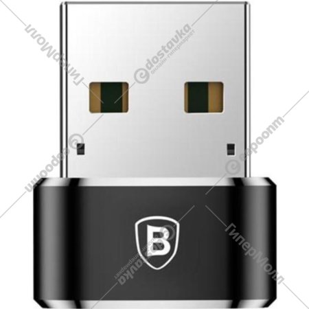Адаптер «Baseus» USB Male To Type-C Female Adapter Converter Black, CAAOTG-01