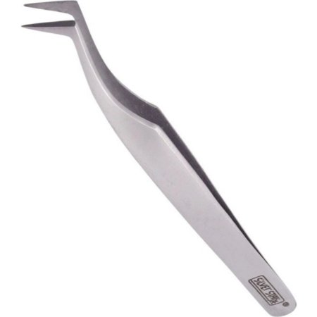 Пинцет для бровей Silver Star АТ-996, изогнутый, 009056