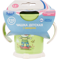 

Чашка"ПЛАСТИШКА"(зеленая с декором)270мл