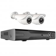 Комплект видеонаблюдения «Ginzzu» HK-422D, регистратор + 2 камеры