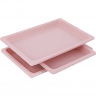 Набор подносов «Альтернатива» заморозка пельменей, розовый, М8143, 3 шт
