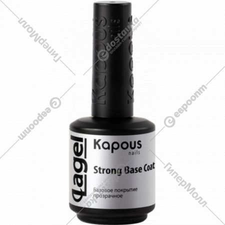 Базовое покрытие для ногтей «Kapous» Strong Base Coat, Lagel, прозрачное, 2739, 15 мл