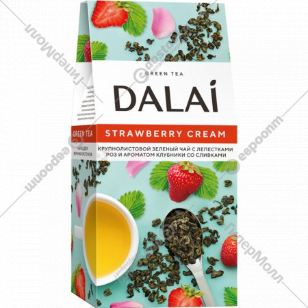 Чай зеленый крупнолистовой «Dalai» Strawberry Cream, 80 г