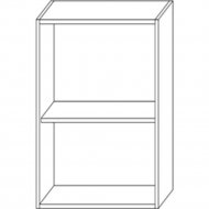Шкаф навесной «Мебель-КМК» №7 Лайт 400, КМК 0807.7, белый/шагрень белая