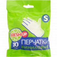 Перчатки виниловые «FreshUp» одноразовые, размер S, 10 шт