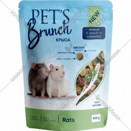 Корм для грызунов «Pet's Brunch» для крыс, сухой, 400 г