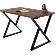 Обеденный стол «Millwood» Дели 18 мм, ЛДСП дуб табачный крафт/черный, 120х70х75 см