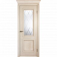 Дверь «Юркас шпон» Валенсия ш. ДО Эмаль ваниль/Фрезеровка, 200х60 см