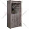Шкаф с витриной «Мебель-КМК» 2Д Монако, КМК 0673.5, сосна натуральная/дуб шато