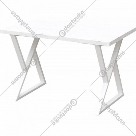 Обеденный стол «Millwood» Дели, ЛДСП дуб белый крафт/белый, 130х80х75 см