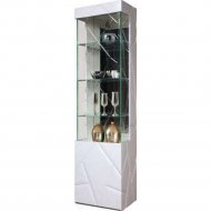 Шкаф с витриной «Мебель-КМК» Л Кензо, КМК 0674.12, белый/белый глянец