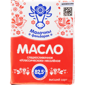Масло «Ма­лоч­ны Фаль­ва­ра­к» 82.5%, 160 г