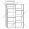Шкаф с витриной «Мебель-КМК» Л Риксос, КМК 0644.2, дуб юкон/белый глянец/санремо