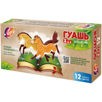 

Гуашь "ZOO" (12 цветов,15мл,20С 1356-08)