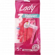 Набор одноразовых женских станков для бритья «Lady Velvet» 5 шт