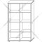 Шкаф с витриной «Мебель-КМК» П Кристал, КМК 0650.4, дуб юкон/белый