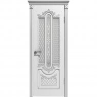 Дверь «Эстель люкс» Александрия ДО Белая эмаль/Матовое, 200х60 см