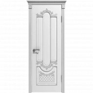 Дверь «Эстель люкс» Александрия ДГ Белая эмаль, 200х60 см