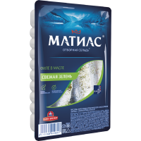 

Филе сельди "МАТИАС" (свежая зелень)250г