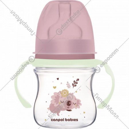 Бутылочка для кормления «Canpol Babies» EasyStart, Sleepy Koala, 35/236_pin, 120 мл