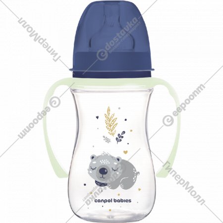 Бутылочка для кормления «Canpol Babies» EasyStart, Sleepy Koala, 35/237_blu, 240 мл