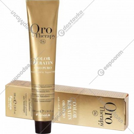 Крем-краска для волос «Fanola» Oro, OP6.0, с кератином, частицами золота и аргановым маслом, 100 мл