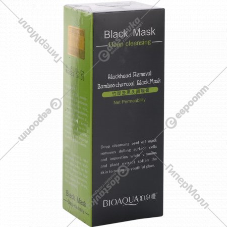 Маска для лица «Bioaqua» Bamboo Charcoal Translucent Washing Mask, 60 г