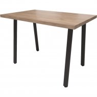 Обеденный стол «Millwood» Леон 18 мм, ЛДСП дуб табачный крафт/черный, 120х70х75 см