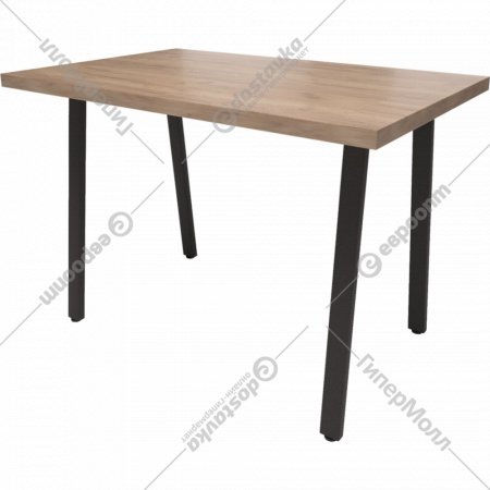 Обеденный стол «Millwood» Леон 18 мм, ЛДСП дуб табачный крафт/черный, 120х70х75 см
