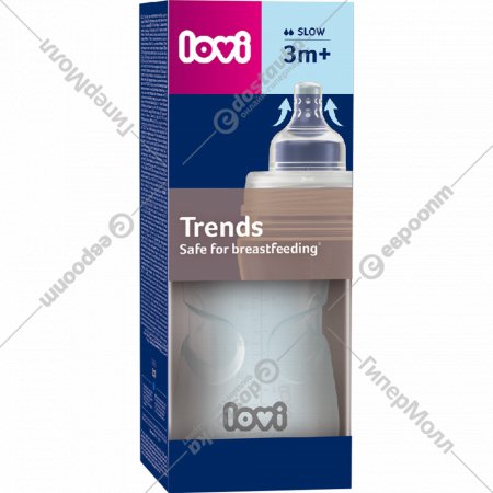 Бутылочка для кормления «Lovi» Trends, 21/563_gre, 250 мл