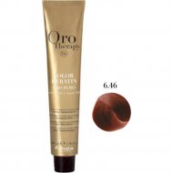 Крем-краска для волос «Fanola» Oro, OP6.46, с кератином, частицами золота и аргановым маслом, 100 мл