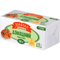 

Маргарин "ДОМАШНИЙ" (50%,фольга) 230 г