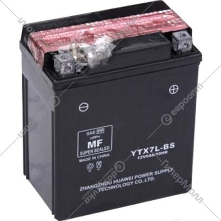 Аккумулятор для автомобиля «Tab» YTX7L-BS 6Ah, 75А 114х70х130, 113515