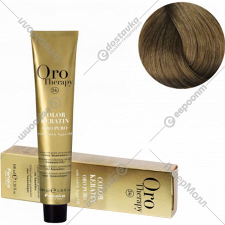 Крем-краска для волос «Fanola» Oro, OP8.00, с кератином, частицами золота и аргановым маслом, 100 мл