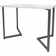 Обеденный стол «Millwood» Лондон 18 мм, ЛДСП дуб белый крафт/черный, 100х70х73 см